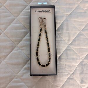 Black and Gold Phone Wristlet